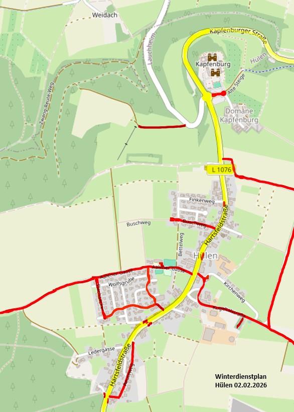 Winterdienstplan Hülen