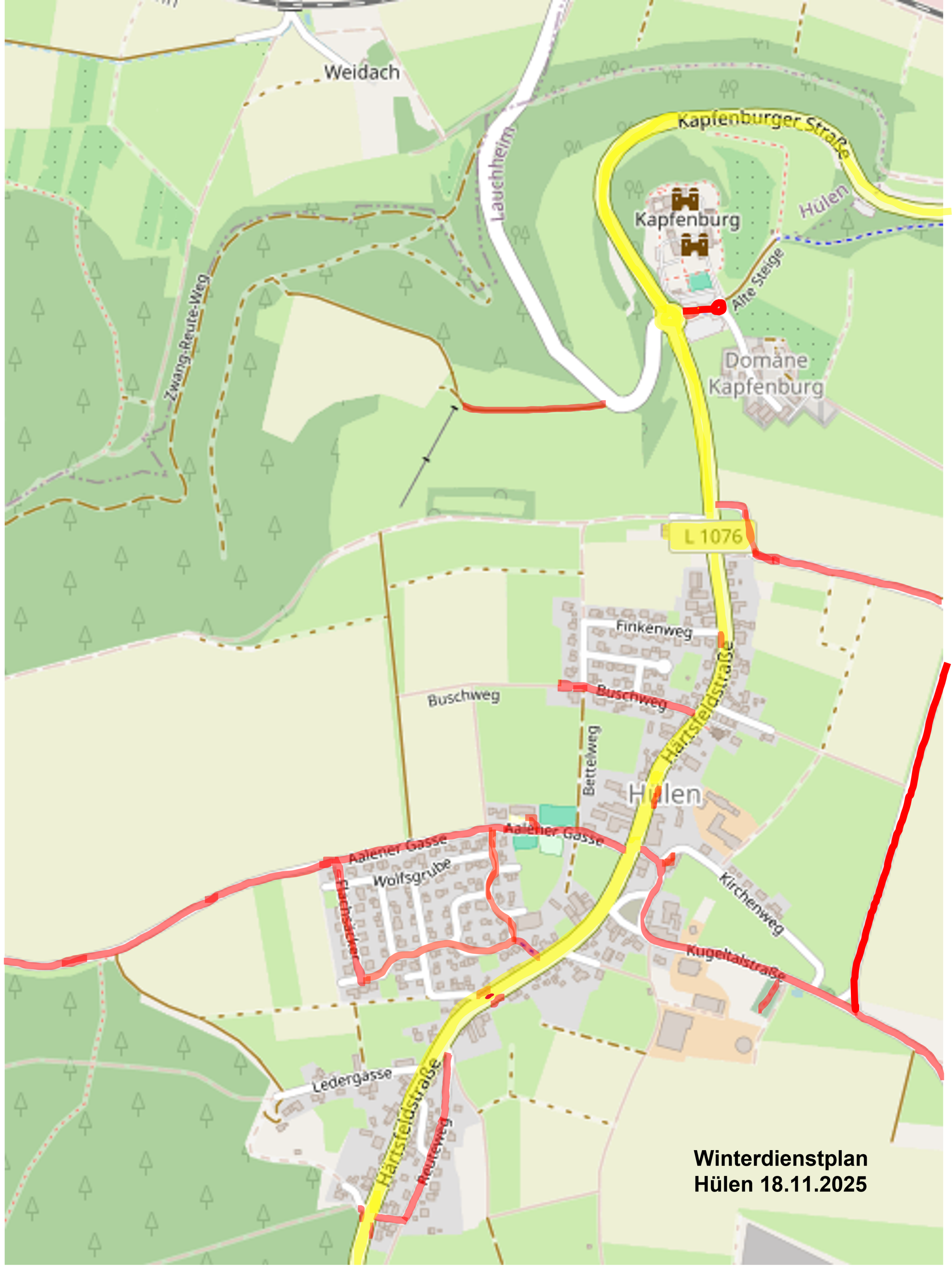 Winterdienstplan Hülen