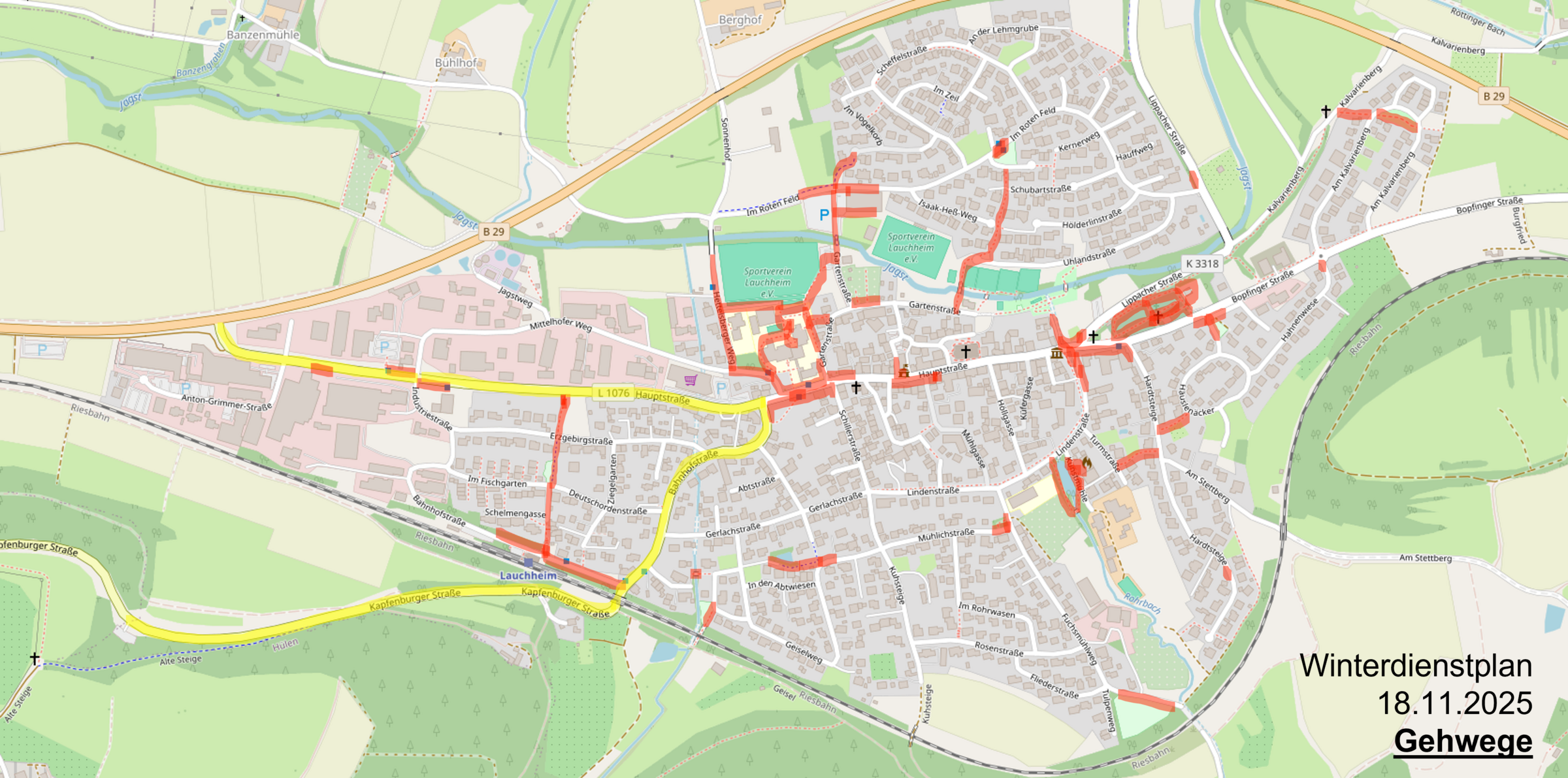Winterdienstplan Lauchheim Gehwege (Holder)