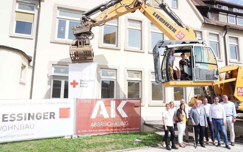 © Stadt Lauchheim: Baggerbiss Altenpflegeheim