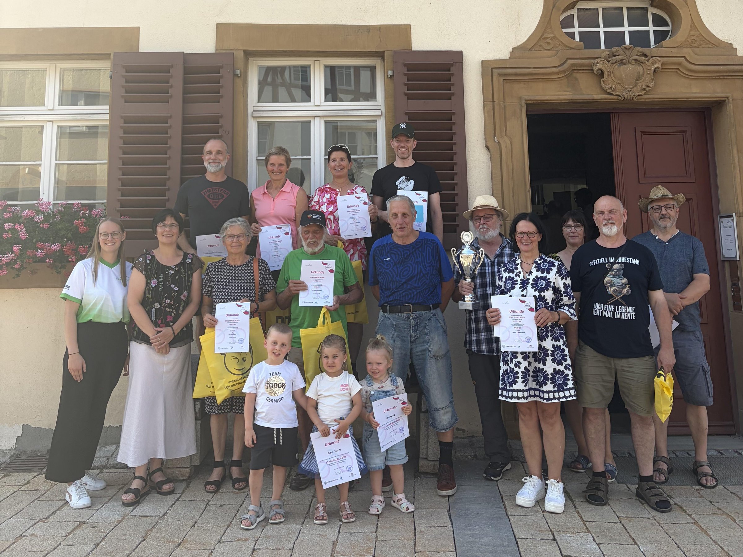 Gruppenbild Siegerehrung Stadtradeln 2026