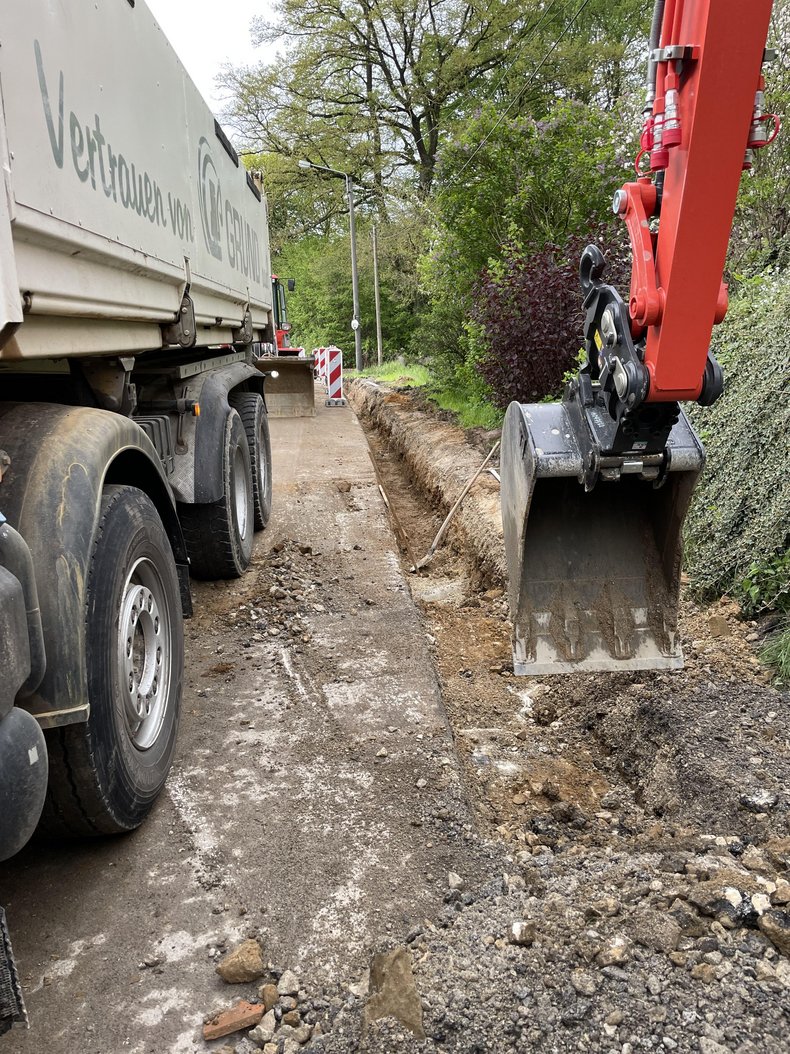 Bild Tiefbauarbeiten Ortsteil Stetten